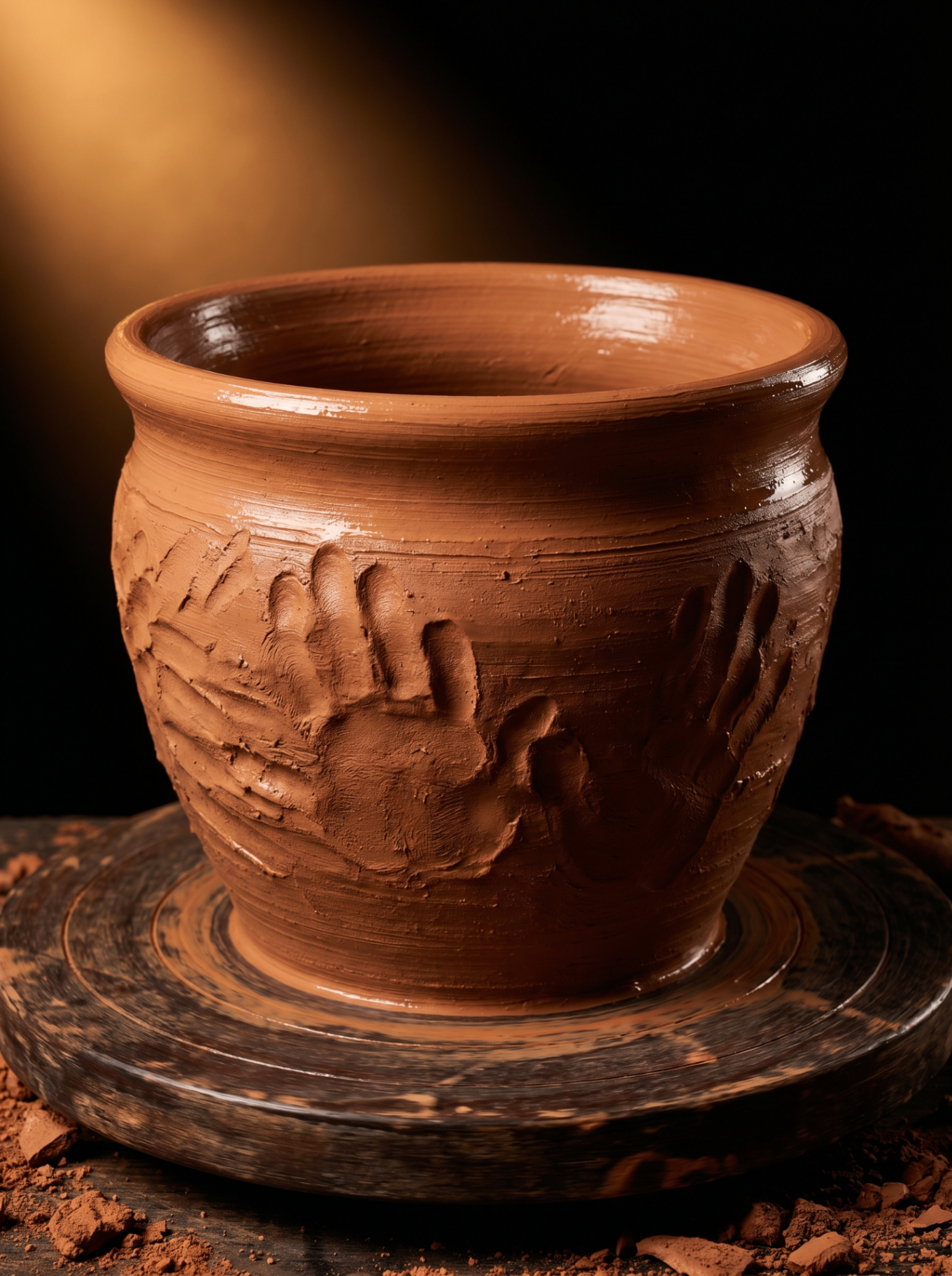 Clay pot representing a strong financial foundation
